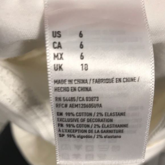 AE White ripped denim shorts - Picture 3 of 4